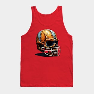 Skull with helmet Tank Top